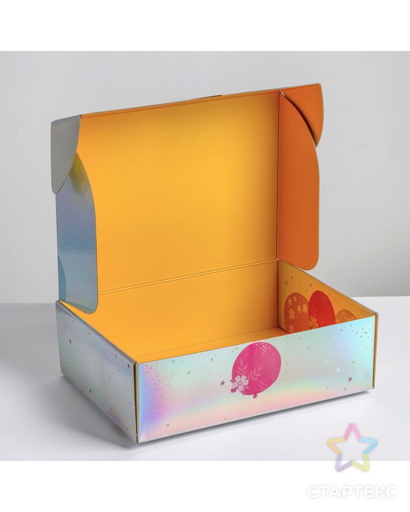 Складная коробка Happy Birthday, 30,5 × 22 × 9,5 см арт. СМЛ-78970-1-СМЛ0004687526 4