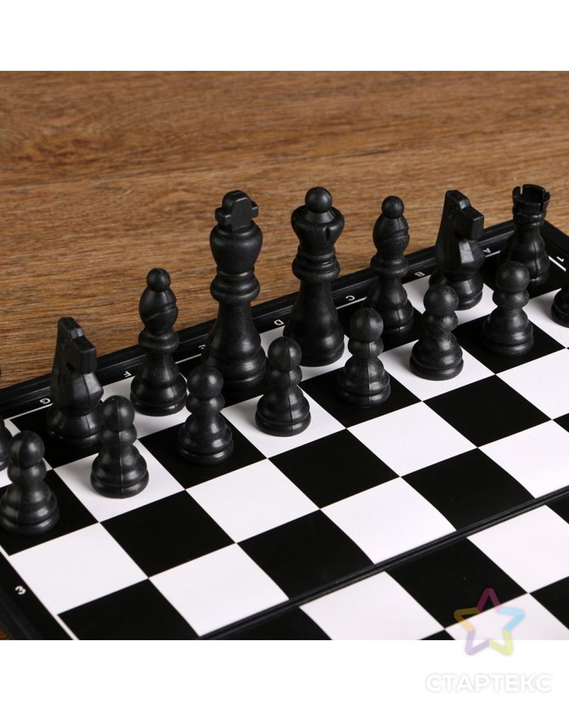 Игра настольная "Шахматы", доска пластик 31х31 см, король 8 см, пешка 3,8 см арт. СМЛ-147056-1-СМЛ0000468991 3