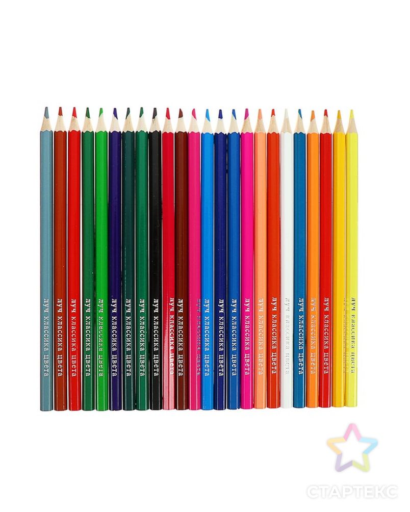 Цветные карандаши 24 цвета «Классика», шестигранные арт. СМЛ-175550-1-СМЛ0004704266 3