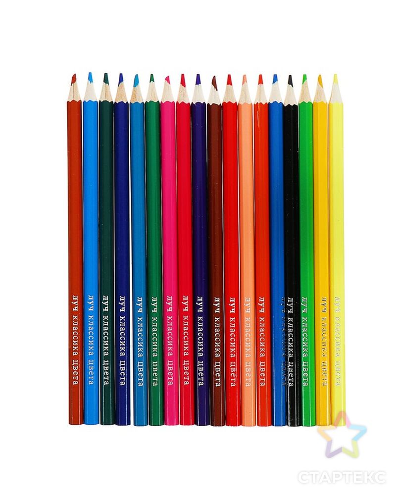 Цветные карандаши 18 цветов «Классика», шестигранные арт. СМЛ-175551-1-СМЛ0004704267 2