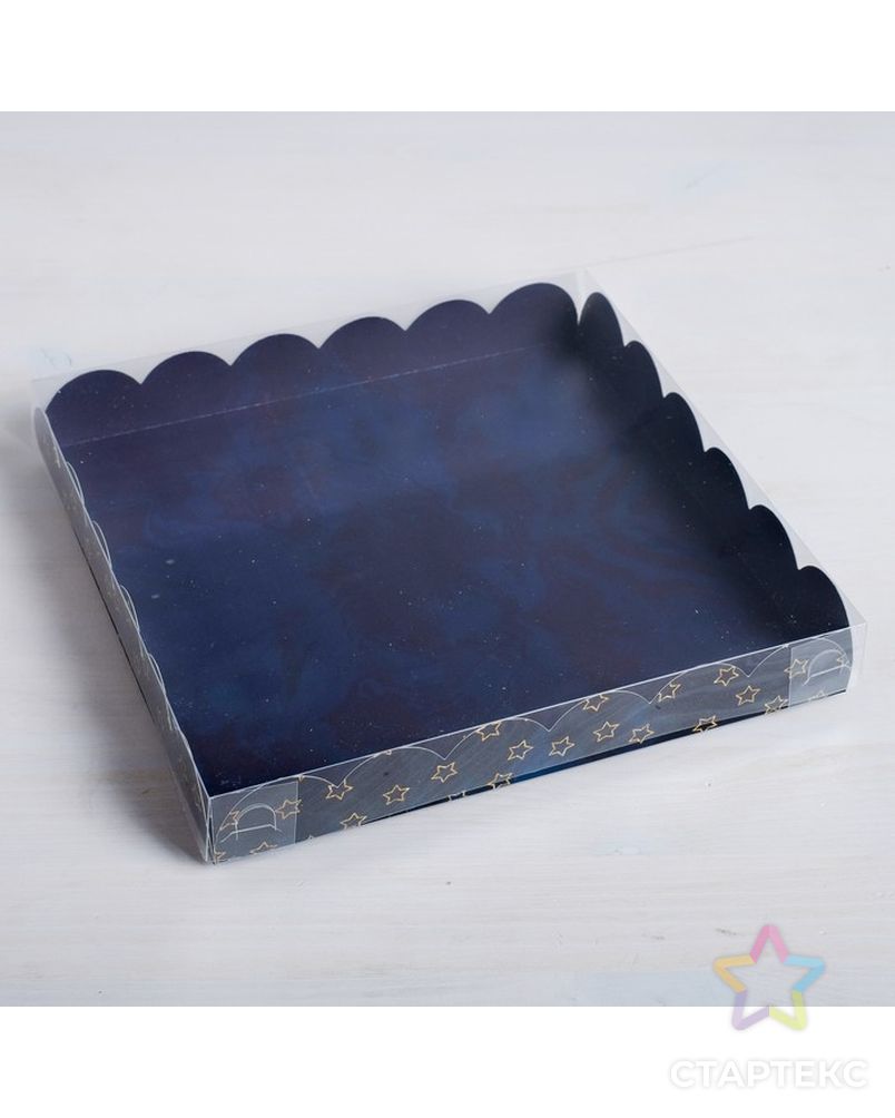 Коробка для кондитерских изделий с PVC-крышкой For you, 21 × 21 × 3 см арт. СМЛ-100242-1-СМЛ0004711924 2