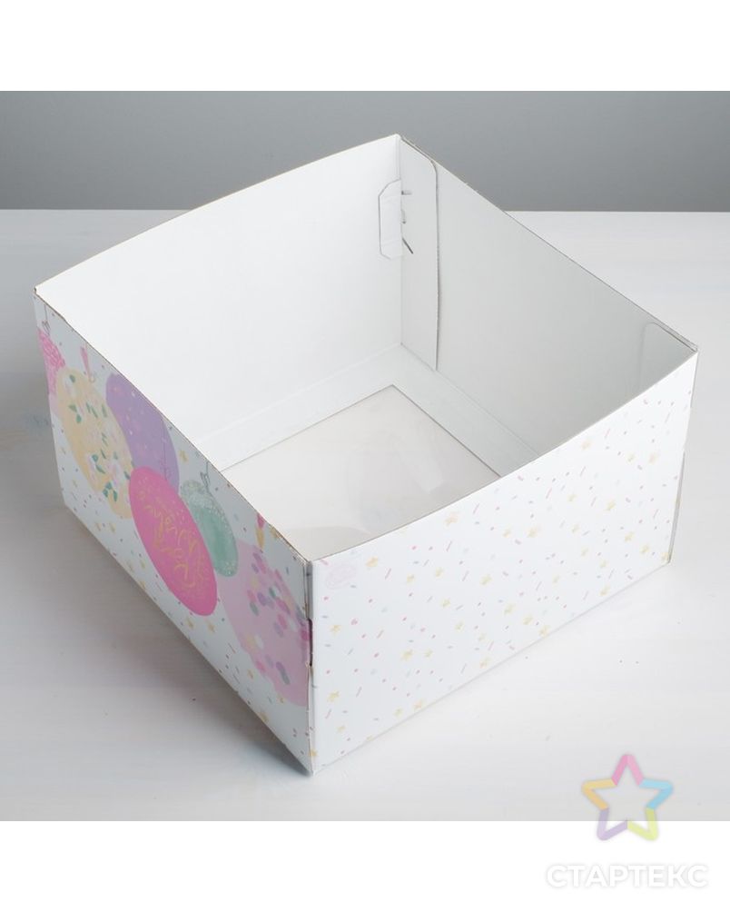 Коробка для торта Best wishes, 30 х 30 х 19 см арт. СМЛ-80101-1-СМЛ0004719197 3