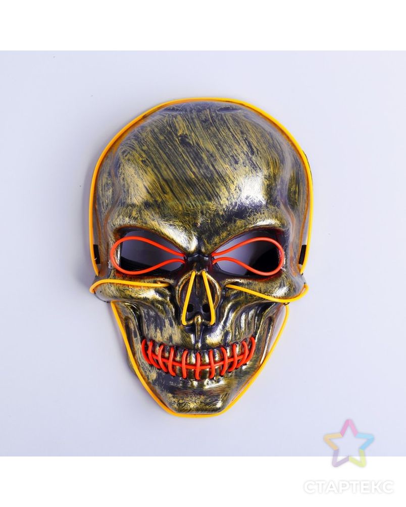 Карнавальная маска «Череп», световая арт. СМЛ-100586-2-СМЛ0004732075 1