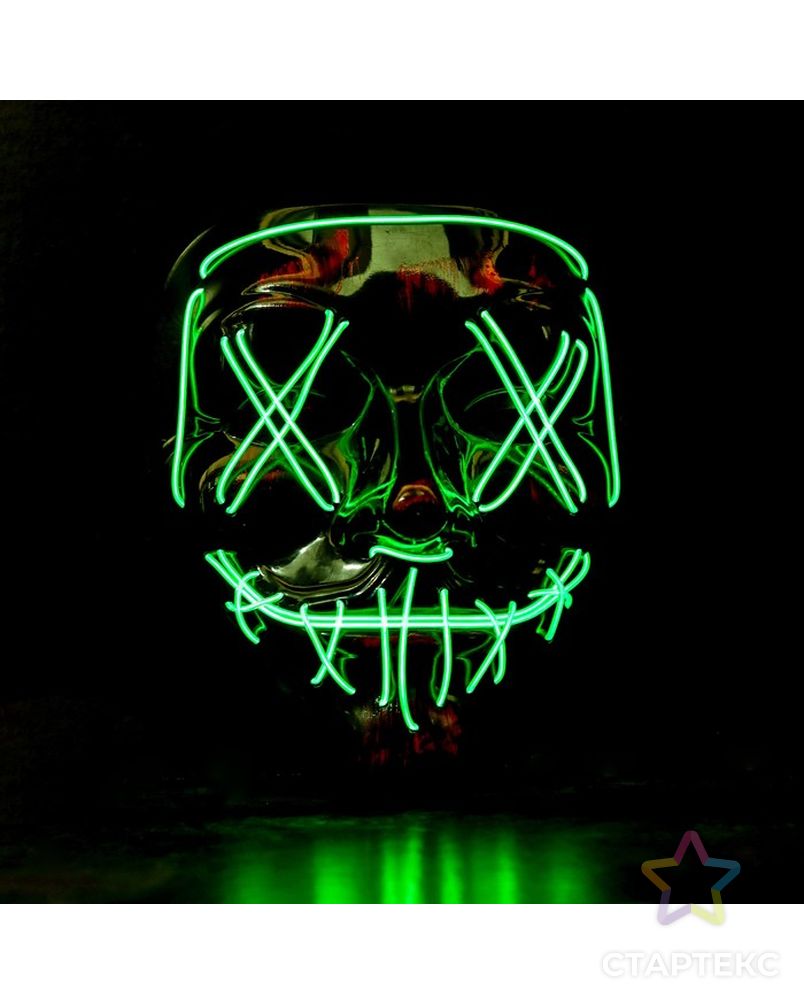 Карнавальная маска «Гай Фокс», световая арт. СМЛ-100585-5-СМЛ0004732083 4