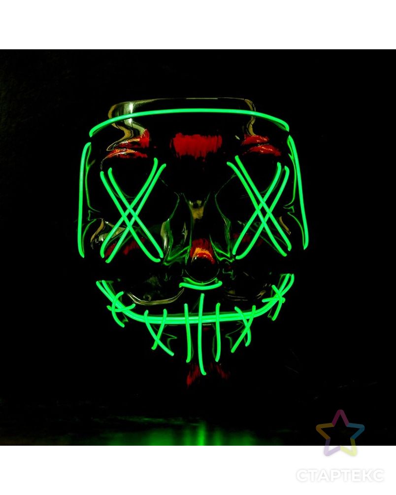 Карнавальная маска «Гай Фокс», световая арт. СМЛ-100585-1-СМЛ0004732084 4