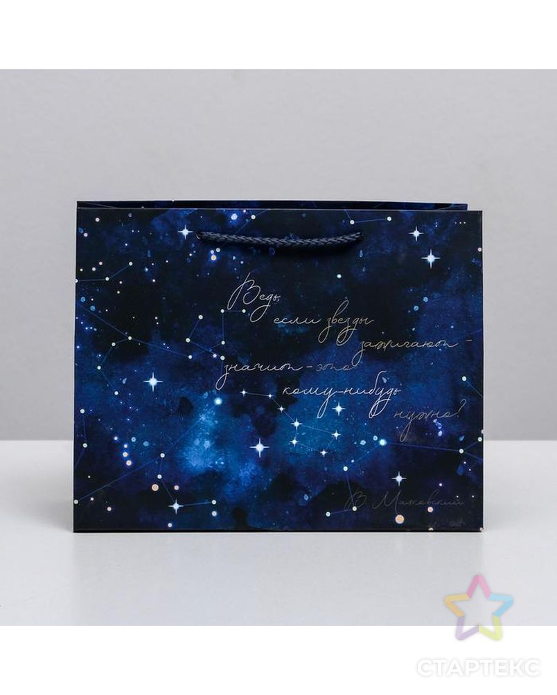 Пакет ламинированный горизонтальный «Звёзды», MS 23 × 18 × 10 см арт. СМЛ-101171-1-СМЛ0004733806 2