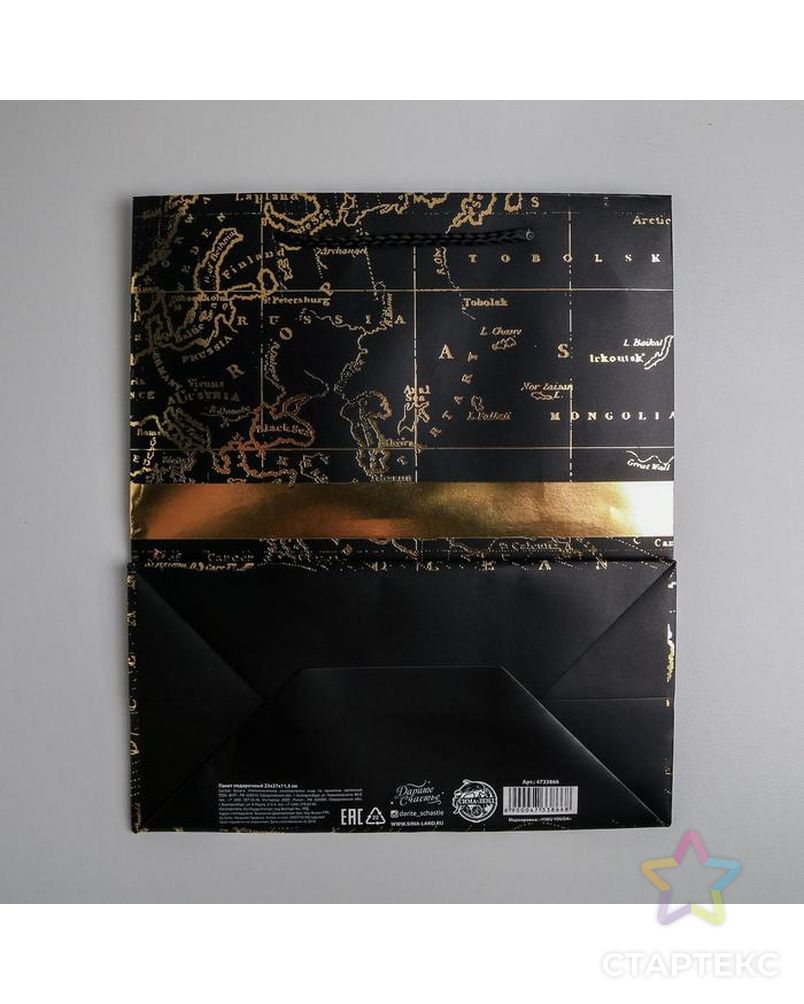 Пакет ламинированный вертикальный Gold present, L 31 × 40 × 11,5 см арт. СМЛ-101106-4-СМЛ0004733866 3