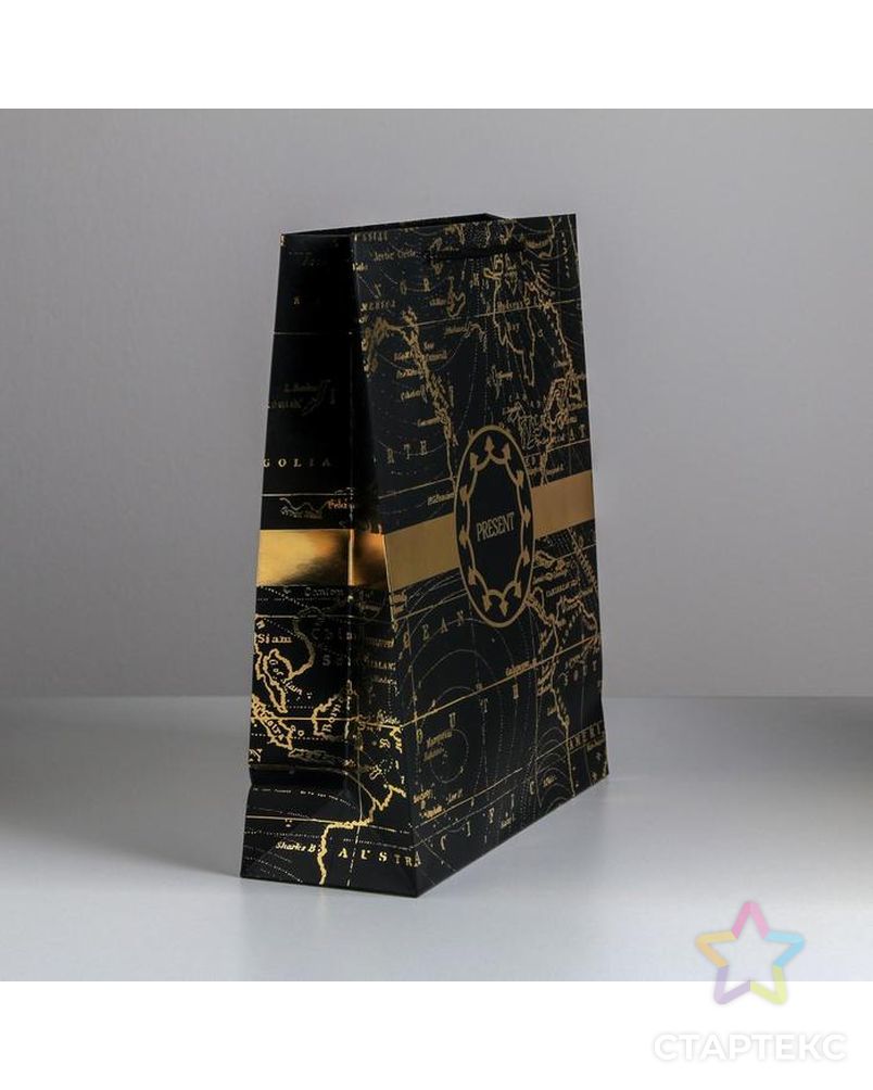 Пакет ламинированный вертикальный Gold present, L 31 × 40 × 11,5 см арт. СМЛ-101106-2-СМЛ0004733867 2