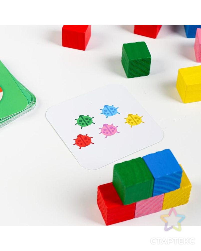 Развивающая игра «Весёлые кубики» с деревянными вложениями арт. СМЛ-87185-1-СМЛ0004738177