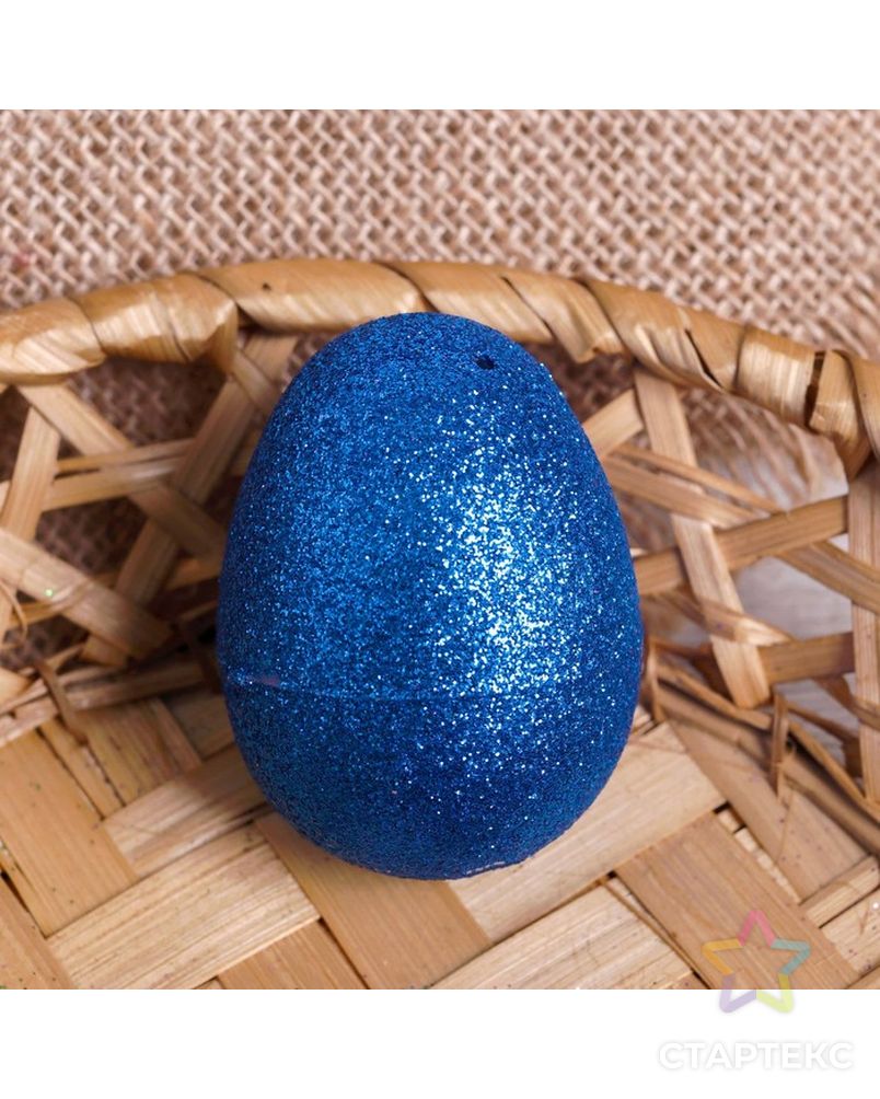 Основа для творчества «Яйцо с блёстками», набор 8 шт, размер 1 шт: 4×6 см, цвета МИКС арт. СМЛ-206093-1-СМЛ0004743653 2