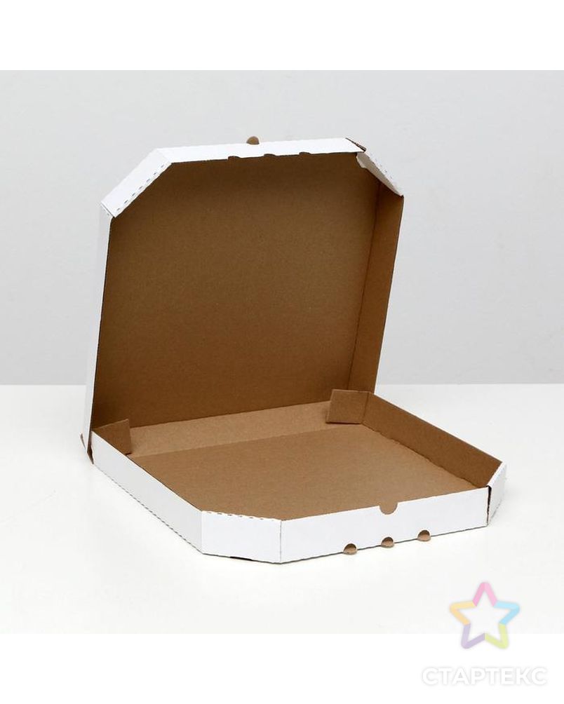 Коробка для пиццы, розовая, 32,5 х 32,5 х 4 см арт. СМЛ-99566-2-СМЛ0004744633 2