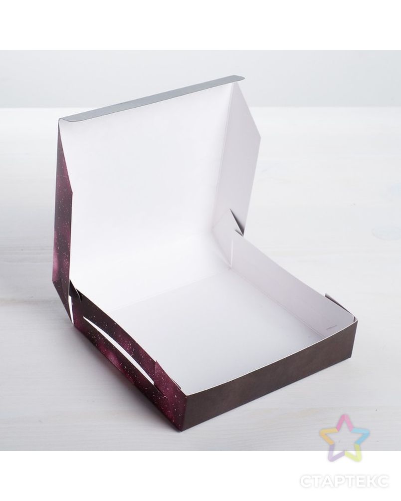 Коробка складная Present, 14 × 14 × 3,5 см арт. СМЛ-100245-1-СМЛ0004746038 2