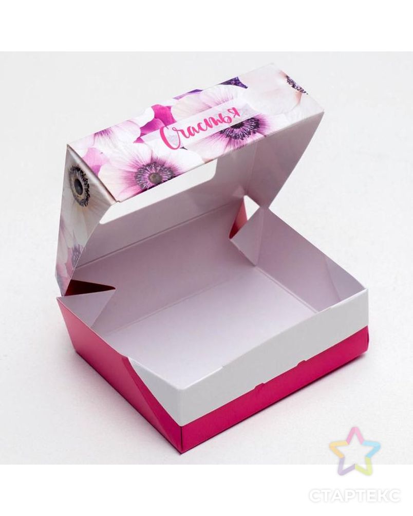 Коробка складная «Цветочное настроение», 17 × 7 × 4 см арт. СМЛ-100311-2-СМЛ0004747414