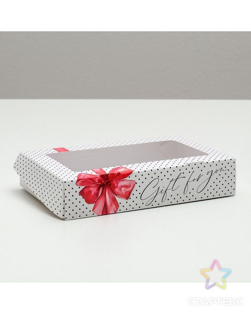 Коробка складная «Gift», 20 × 12 × 4 см арт. СМЛ-121602-1-СМЛ0004747437 1