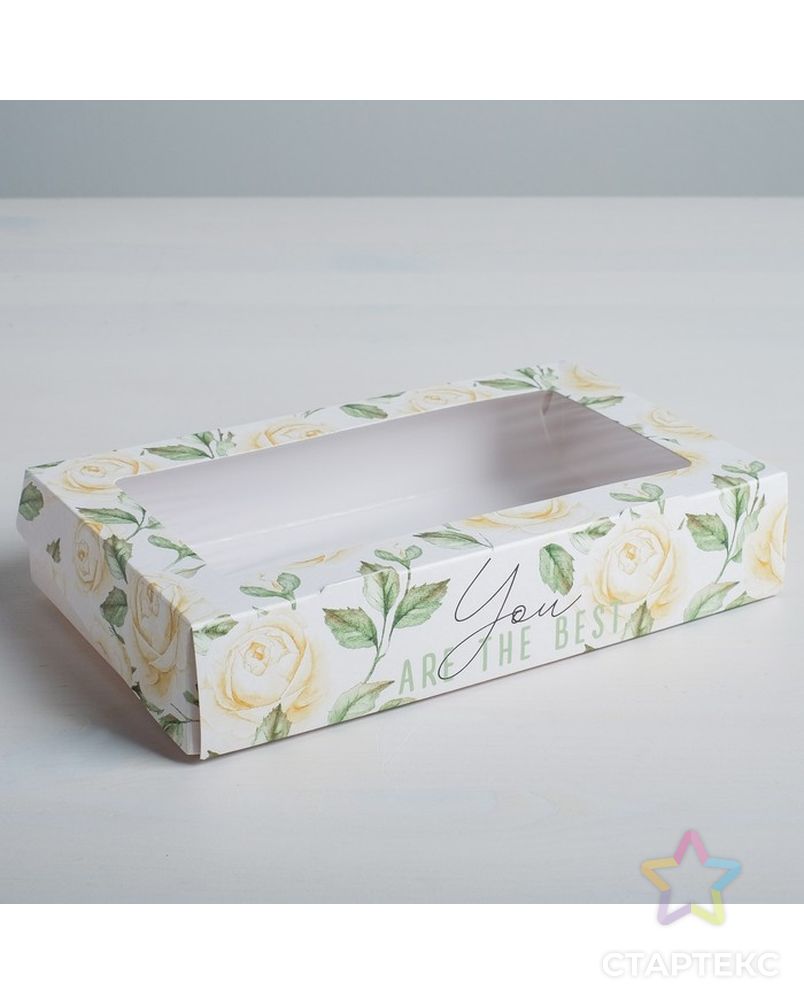 Коробка складная Flowers, 20 × 12 × 4 см арт. СМЛ-80758-1-СМЛ0004747440 1