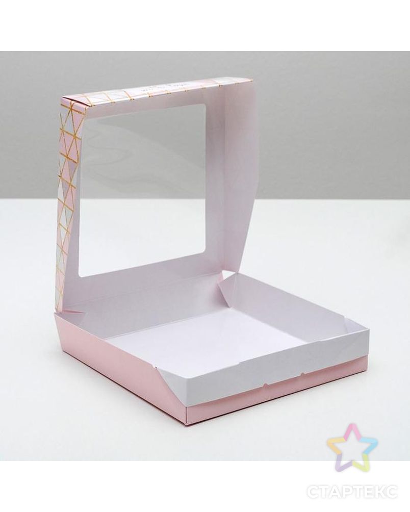 Коробка складная «Геометрия», 20 × 20 × 4 см арт. СМЛ-81368-1-СМЛ0004747444 2