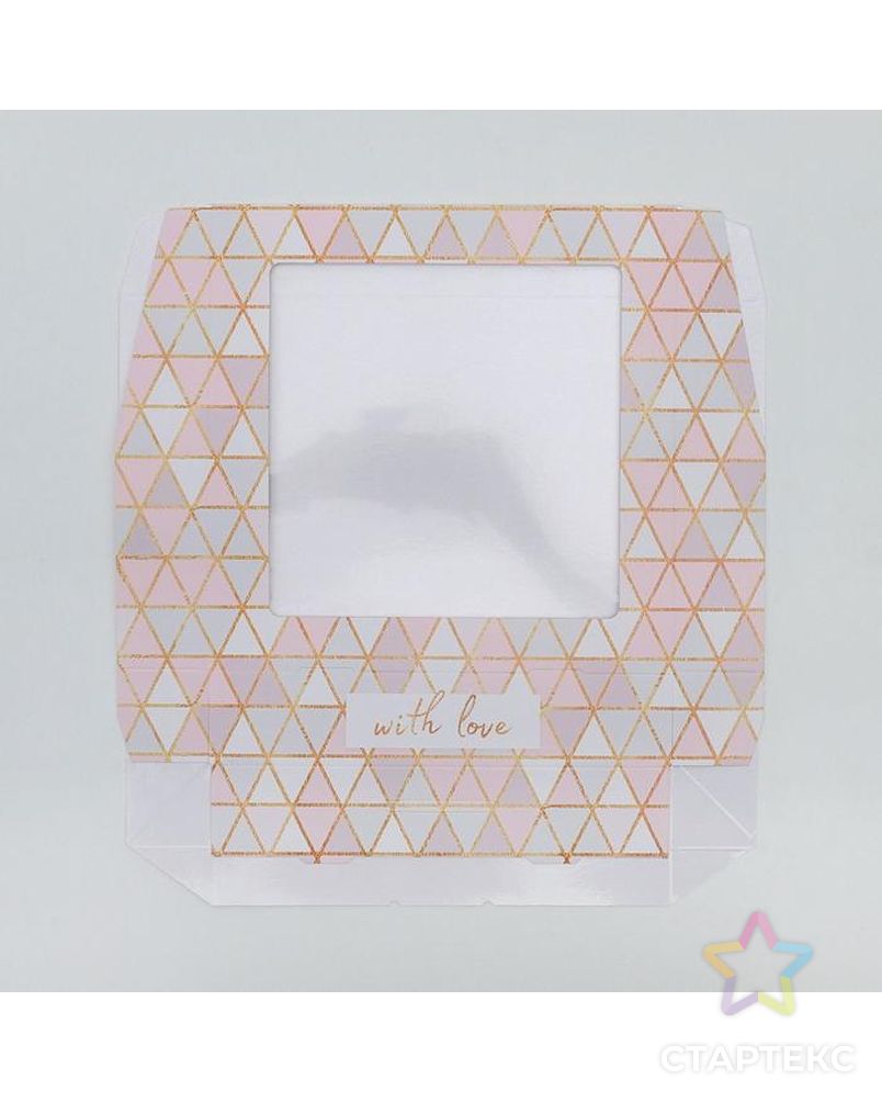 Коробка складная «Геометрия», 20 × 20 × 4 см арт. СМЛ-81368-1-СМЛ0004747444 3