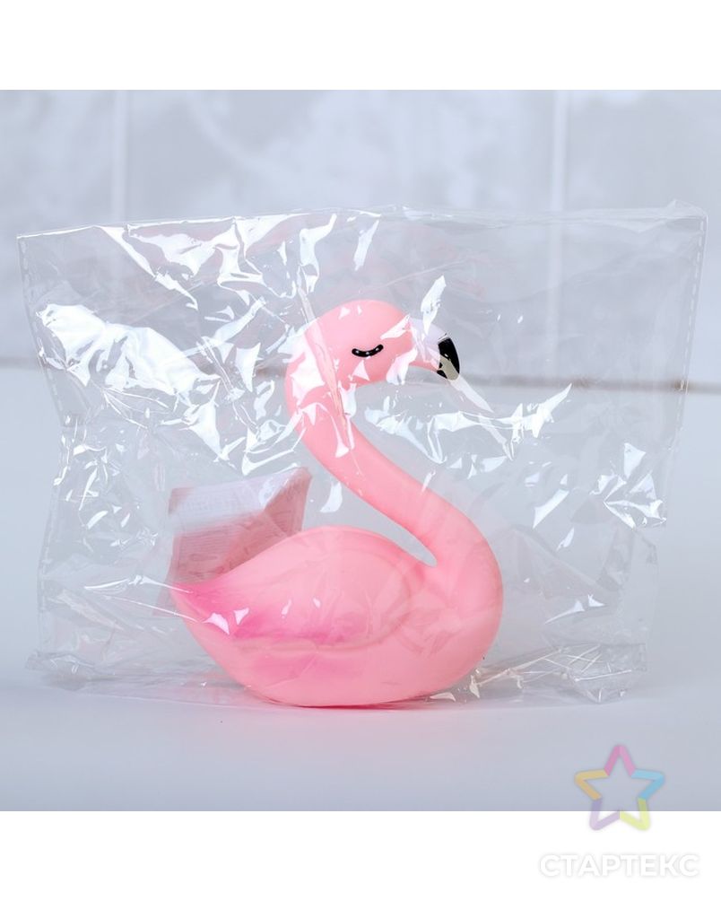 Игрушка для купания «Розовый фламинго», брызгалка арт. СМЛ-83732-1-СМЛ0004762251 4