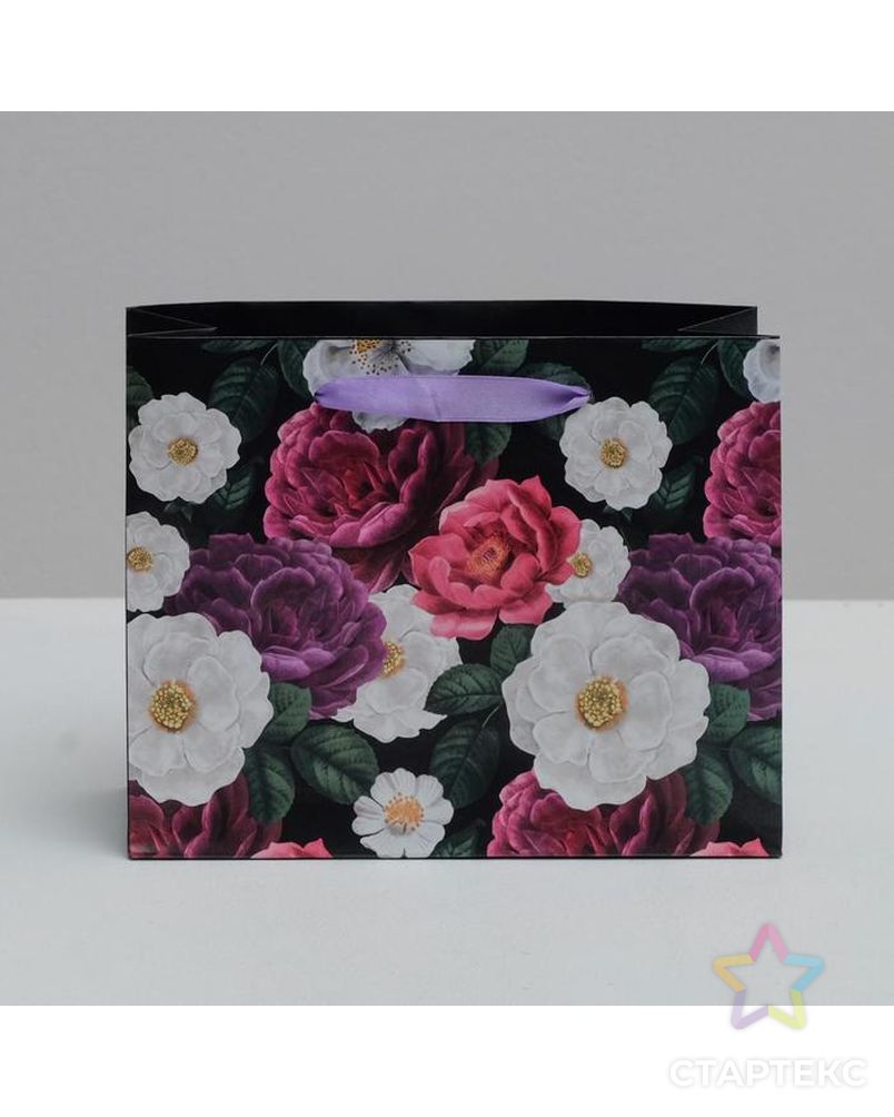 Пакет ламинированный горизонтальный «Цветы», 22 × 17.5 × 8 см арт. СМЛ-85997-1-СМЛ0004766882 2