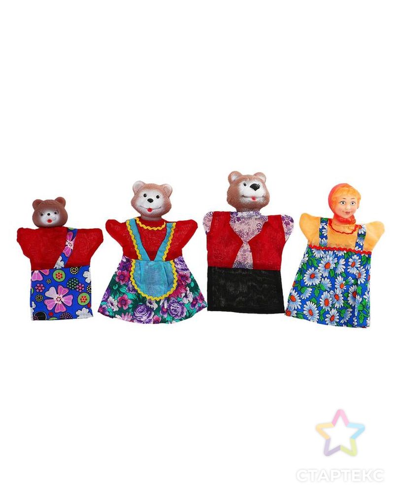 Кукольный театр «Три медведя», 4 персонажа арт. СМЛ-56022-1-СМЛ0000477067 1