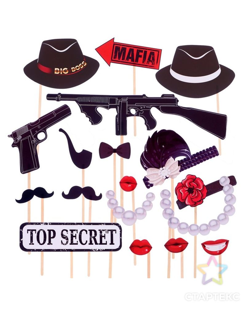 Набор для фотосессии "Mafia Party" арт. СМЛ-121503-1-СМЛ0004774960