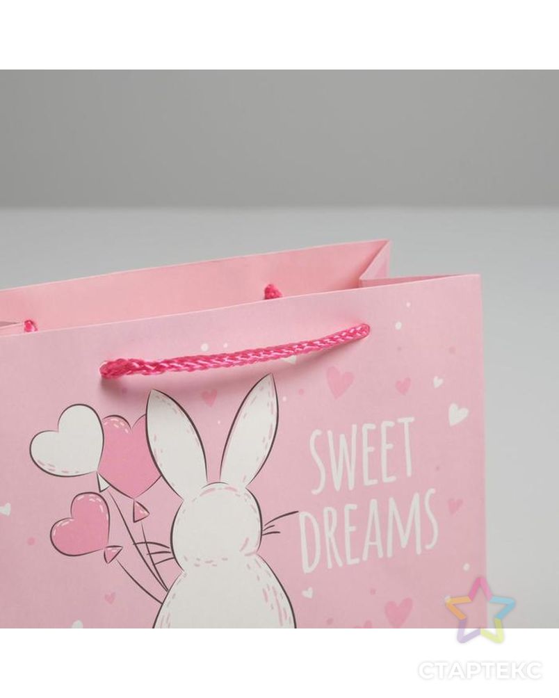 Пакет подарочный Sweet dreams, 14,5 × 19,5 × 8,5 см арт. СМЛ-105401-1-СМЛ0004783332 4