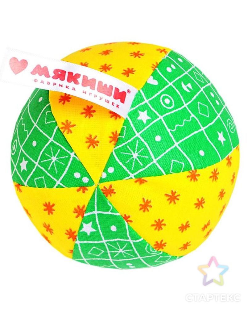 Развивающий мягкая погремушка «Мяч Радуга», цвета МИКС арт. СМЛ-56112-1-СМЛ0000478474 2