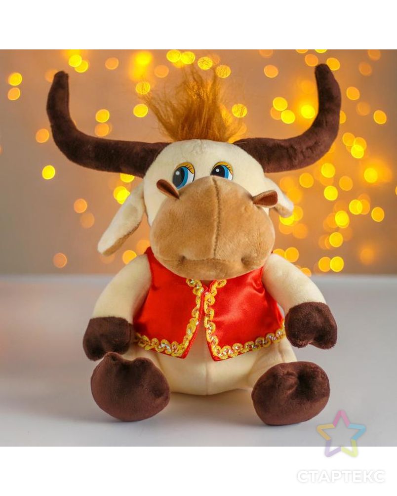 мягкая музыкальная игрушка бык. игрушка бык. игрушка мягкая "бык", 50 см. игрушка бык. мягкая игрушка бык.