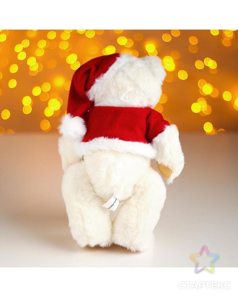 Мягкая игрушка "Мишка в костюме Деда Мороза" арт. СМЛ-108814-1-СМЛ0004790797 2