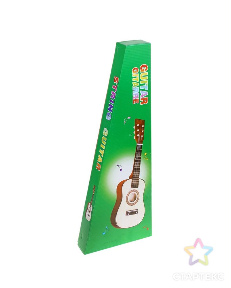 Музыкальная игрушка "Гитара" 58 см, 6 струн, медиатор, цвета МИКС арт. СМЛ-56146-1-СМЛ0000479363 2