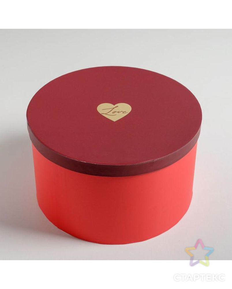Набор шляпных коробок для цветов 3 в 1 «Красный», 18 × 13 см - 25 × 15 см арт. СМЛ-113191-1-СМЛ0004796439 7