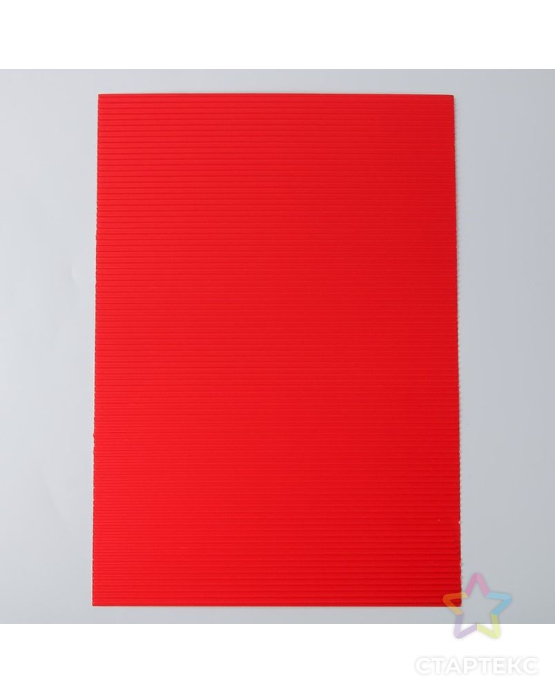 Набор цветного картона "Гофрированный" 10 листов 10 цветов, 250 г/м2, 21х29,7 см арт. СМЛ-205960-1-СМЛ0004796595 2