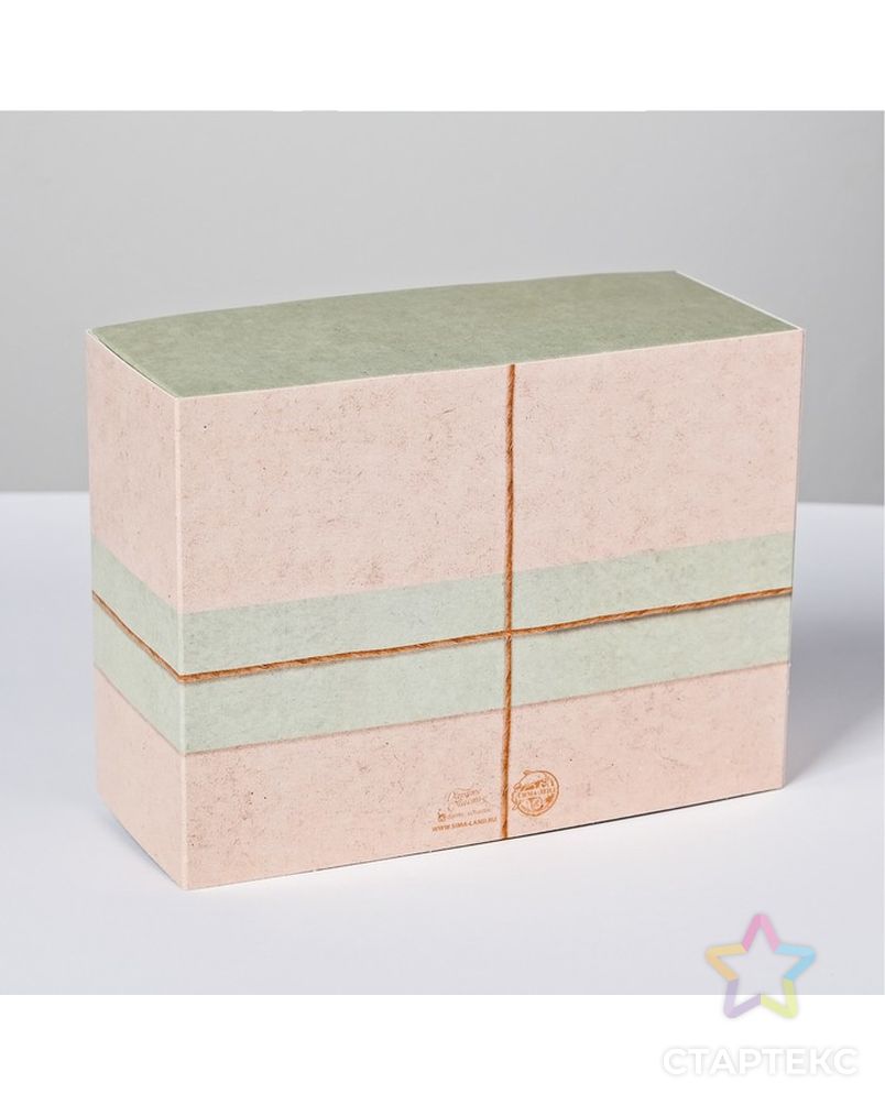 Коробка складная «Эко стиль», 14 × 14 × 8 см арт. СМЛ-100044-2-СМЛ0004796795 3