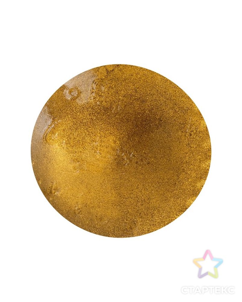 Краска органическая - жидкая поталь Luxart Lumet, 33 г, металлик (рыжее золото) «Солнце Алушты», спиртовая основа, повышенное содержание пигмента, в стеклянной банке арт. СМЛ-211865-1-СМЛ0004797351