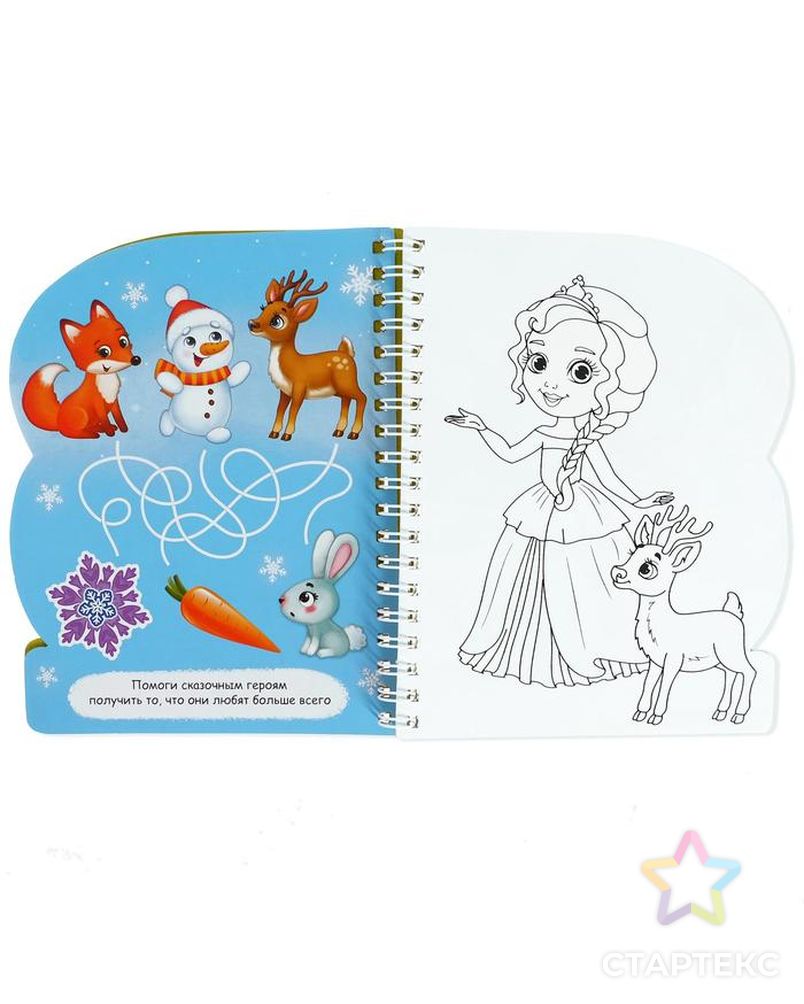 Книжка для рисования водой «Милые принцессы» с водным маркером, 10 стр. арт. СМЛ-90520-1-СМЛ0004803507 3