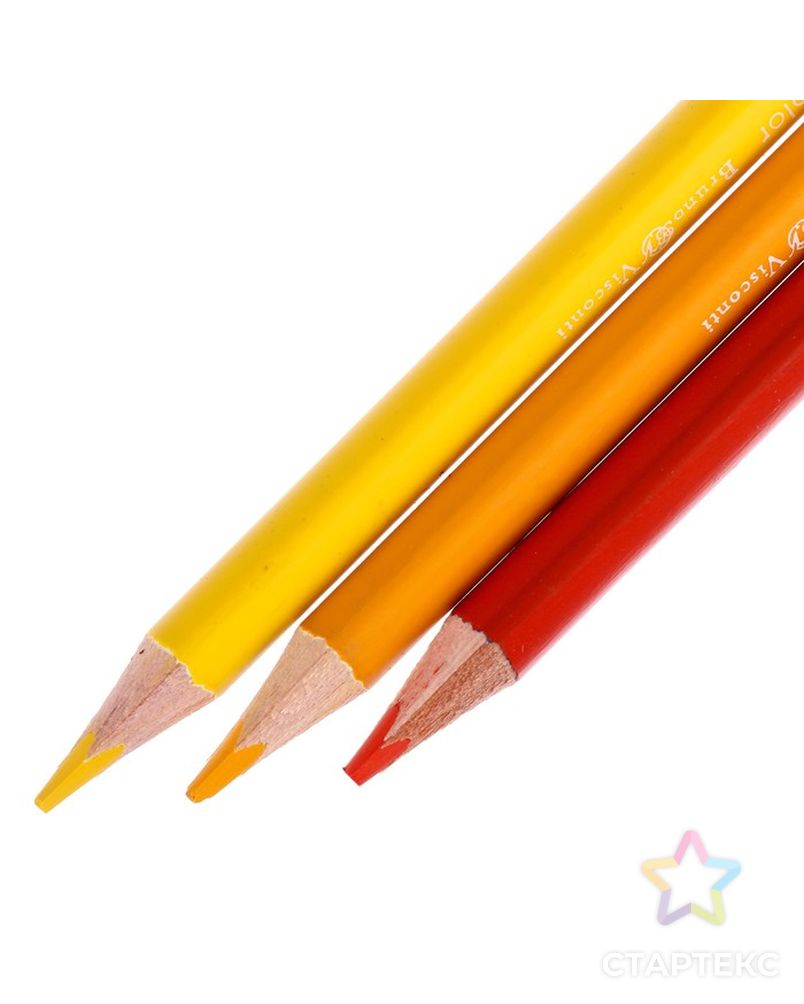 Карандаши цветные 24 цвета 12 штук, Twincolor Happy, микс из 4 видов арт. СМЛ-188694-1-СМЛ0004808839 5