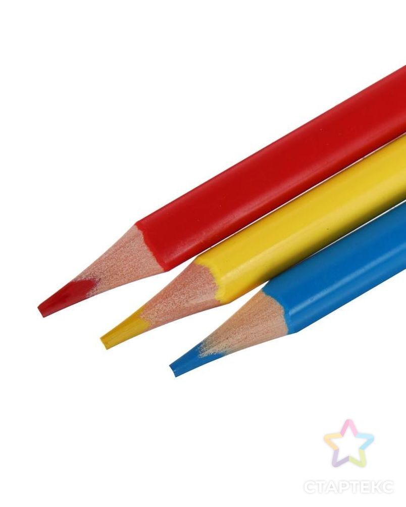 Карандаши цветные 12 цветов Funcolor пластиковые, в картонной тубе, микс из 4 видов арт. СМЛ-175699-1-СМЛ0004808841 6