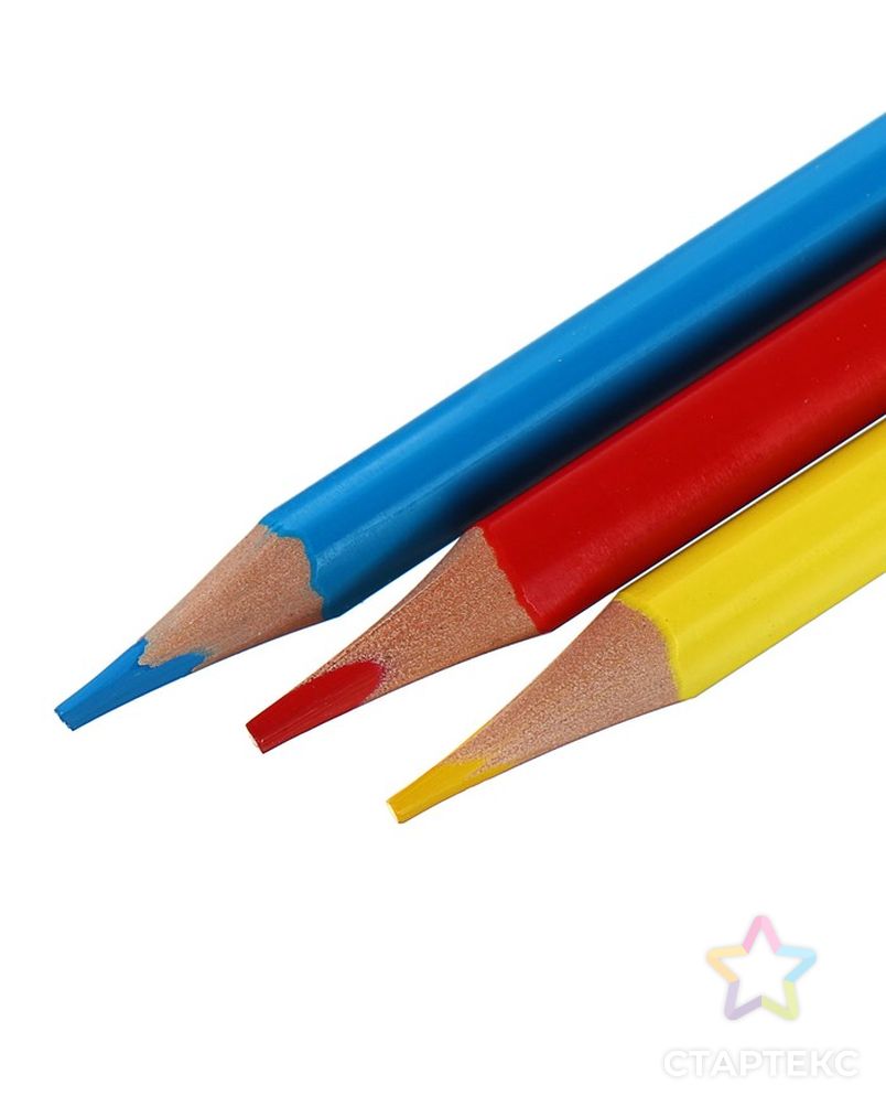 Карандаши цветные 18 цветов Funcolor пластиковые, в картонной тубе, МИКС арт. СМЛ-175700-1-СМЛ0004808842 5
