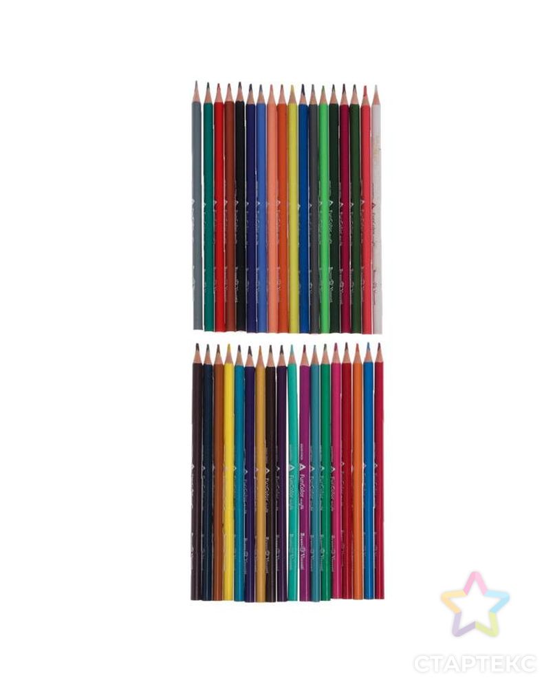 Карандаши цветные 36 цветов Funcolor пластиковые, МИКС арт. СМЛ-175704-1-СМЛ0004808846 3