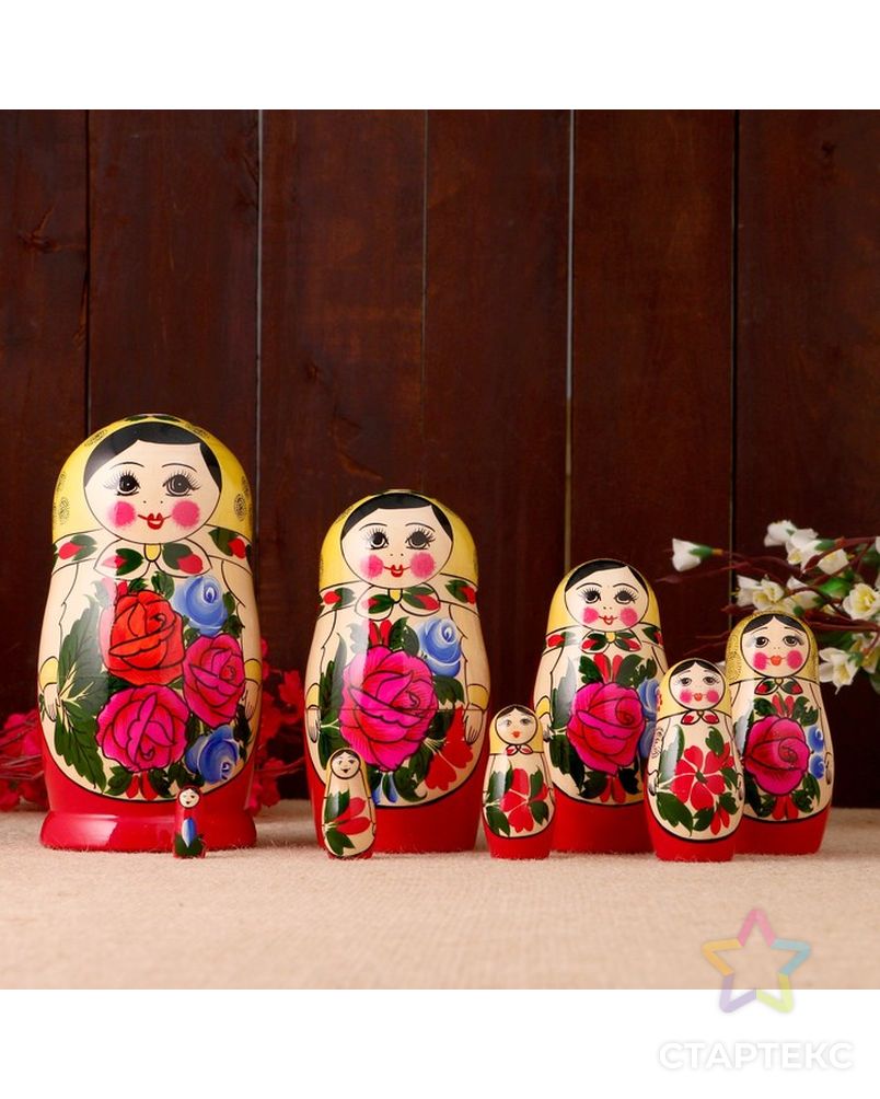 Матрёшка «Семёновская», 8 кукольная, высшая категория арт. СМЛ-133848-1-СМЛ0004808868 4