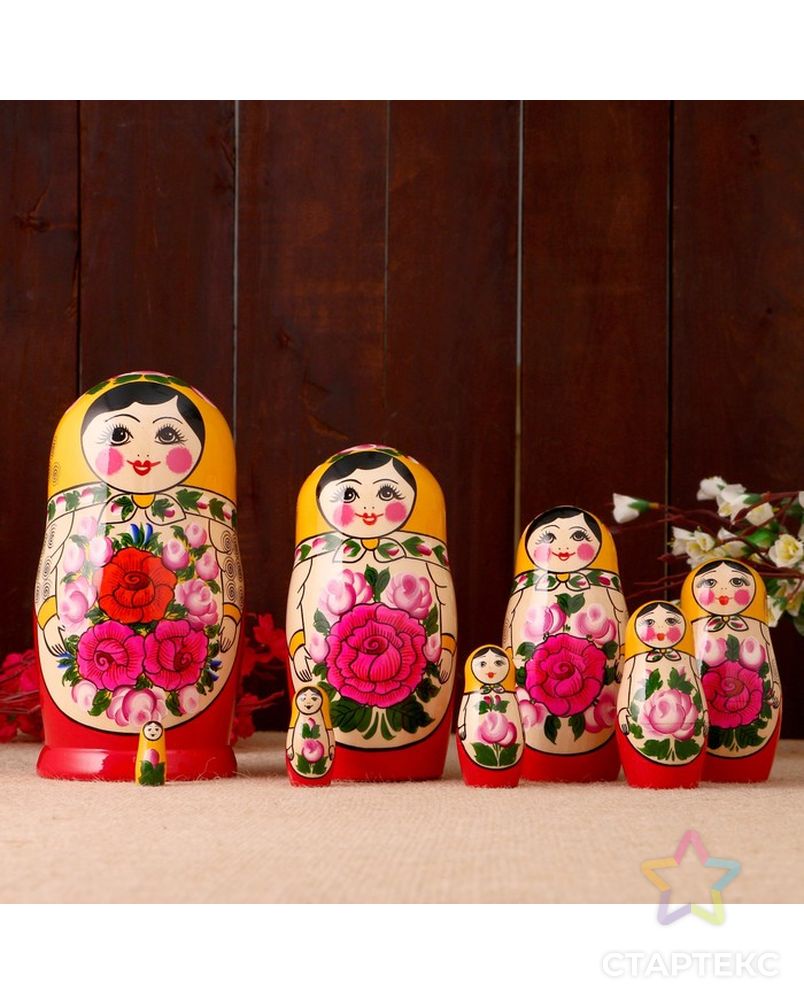 Матрёшка «Семёновская», 8 кукольная, высшая категория арт. СМЛ-133848-1-СМЛ0004808868 6