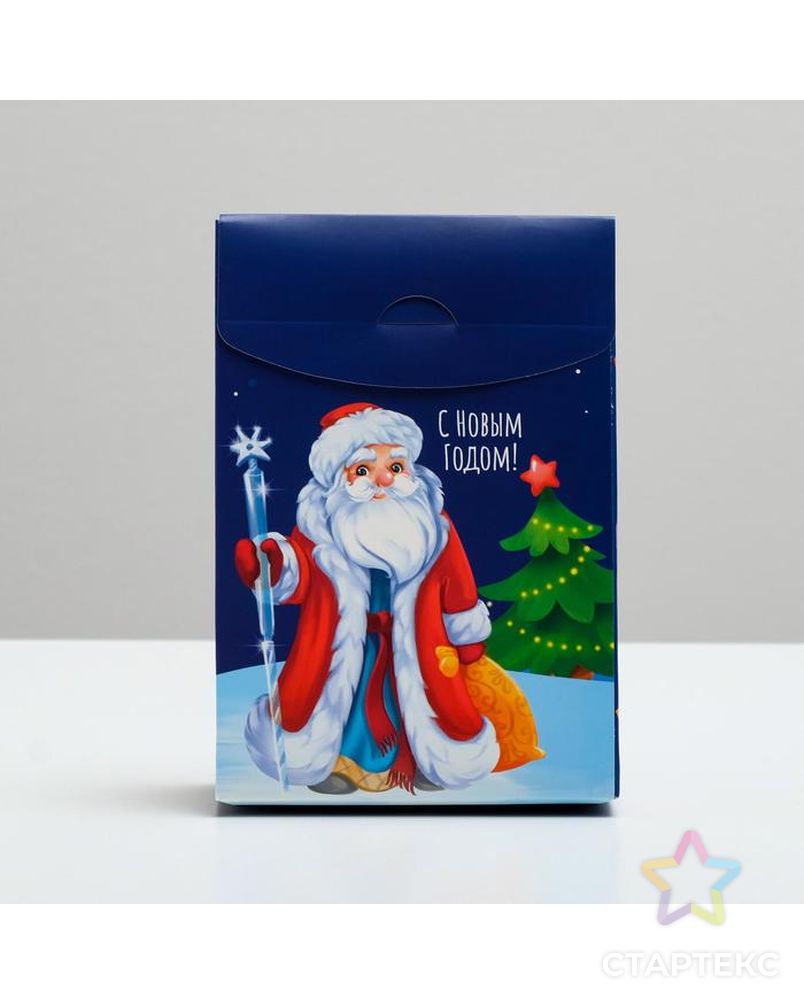 Коробка складная «Дед Мороз!», 15 × 7 × 22 см арт. СМЛ-89616-1-СМЛ0004810366 3