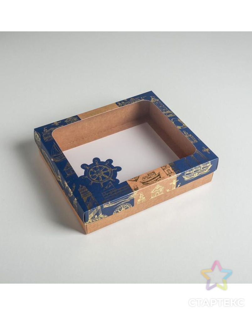 Коробка подарочная «Море», 23.5 × 20.5 × 5.5 см арт. СМЛ-93972-1-СМЛ0004810412 2