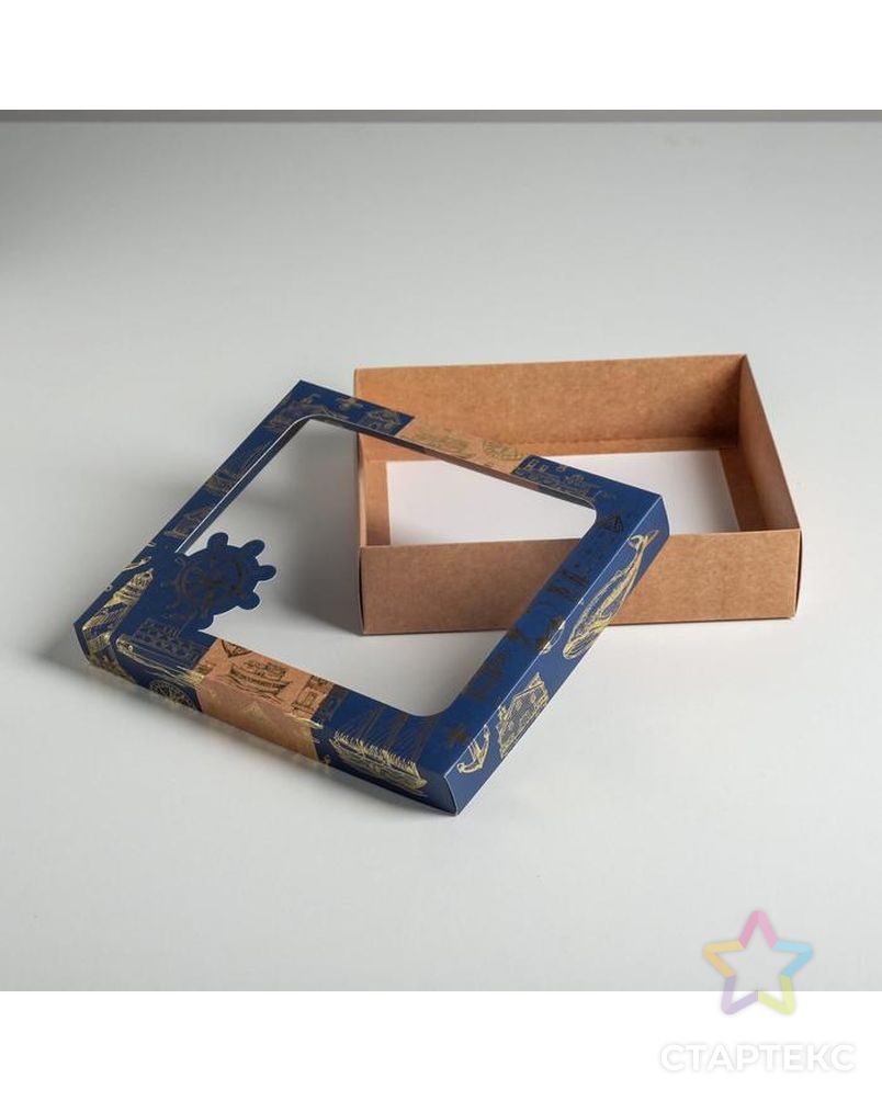 Коробка подарочная «Море», 23.5 × 20.5 × 5.5 см арт. СМЛ-93972-1-СМЛ0004810412 3