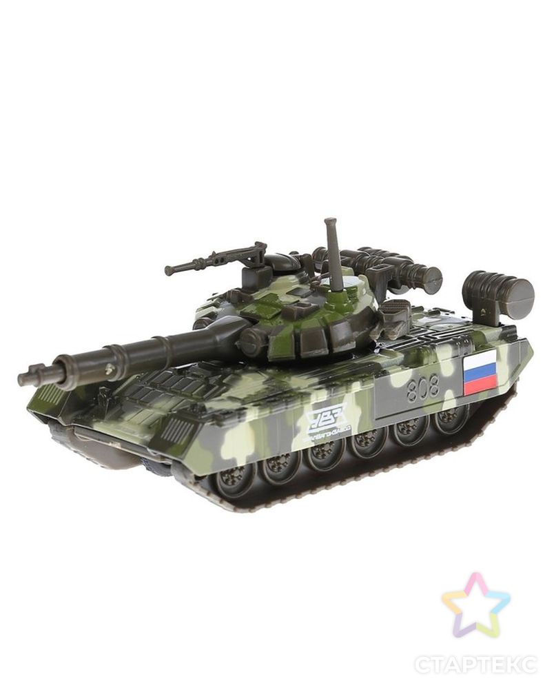 Машина металлическая «Танк T-90» 12 см, подвижные детали, инерционная арт. СМЛ-78018-1-СМЛ0004815415 1