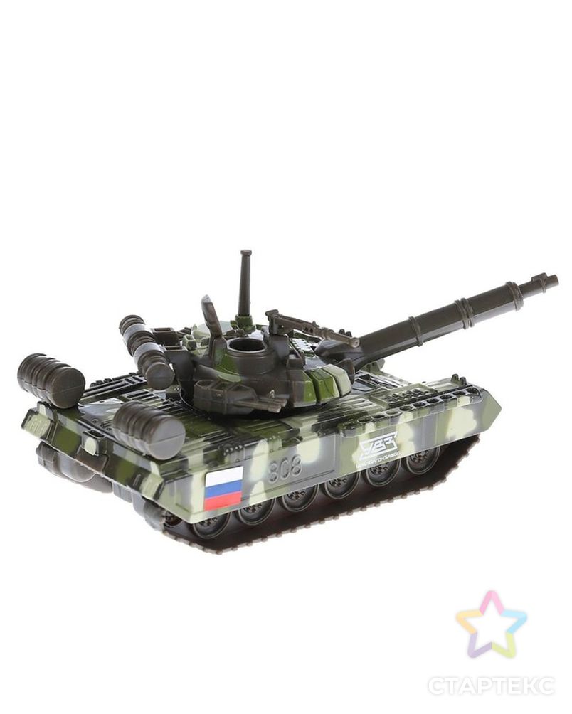 Машина металлическая «Танк T-90» 12 см, подвижные детали, инерционная арт. СМЛ-78018-1-СМЛ0004815415 3