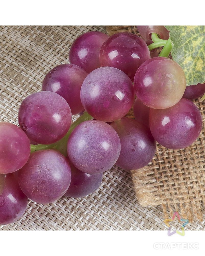 Виноград 22 ягоды 12 см матовый микс арт. СМЛ-206504-1-СМЛ0000482173 3