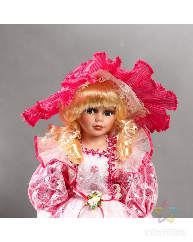 Кукла коллекционная керамика "Леди Виктория в розовом платье" 40 см арт. СМЛ-136849-1-СМЛ0004822736 5