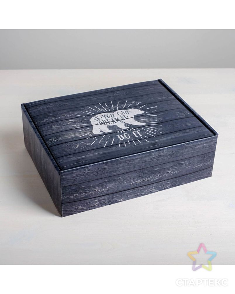 Складная коробка «Ящик», 27 × 21 × 9 см арт. СМЛ-81614-1-СМЛ0004824061 3