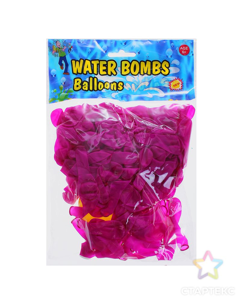 Набор «Водная бомба», 200 шт., насос, насадка, цвета МИКС арт. СМЛ-121537-1-СМЛ0004824264 5